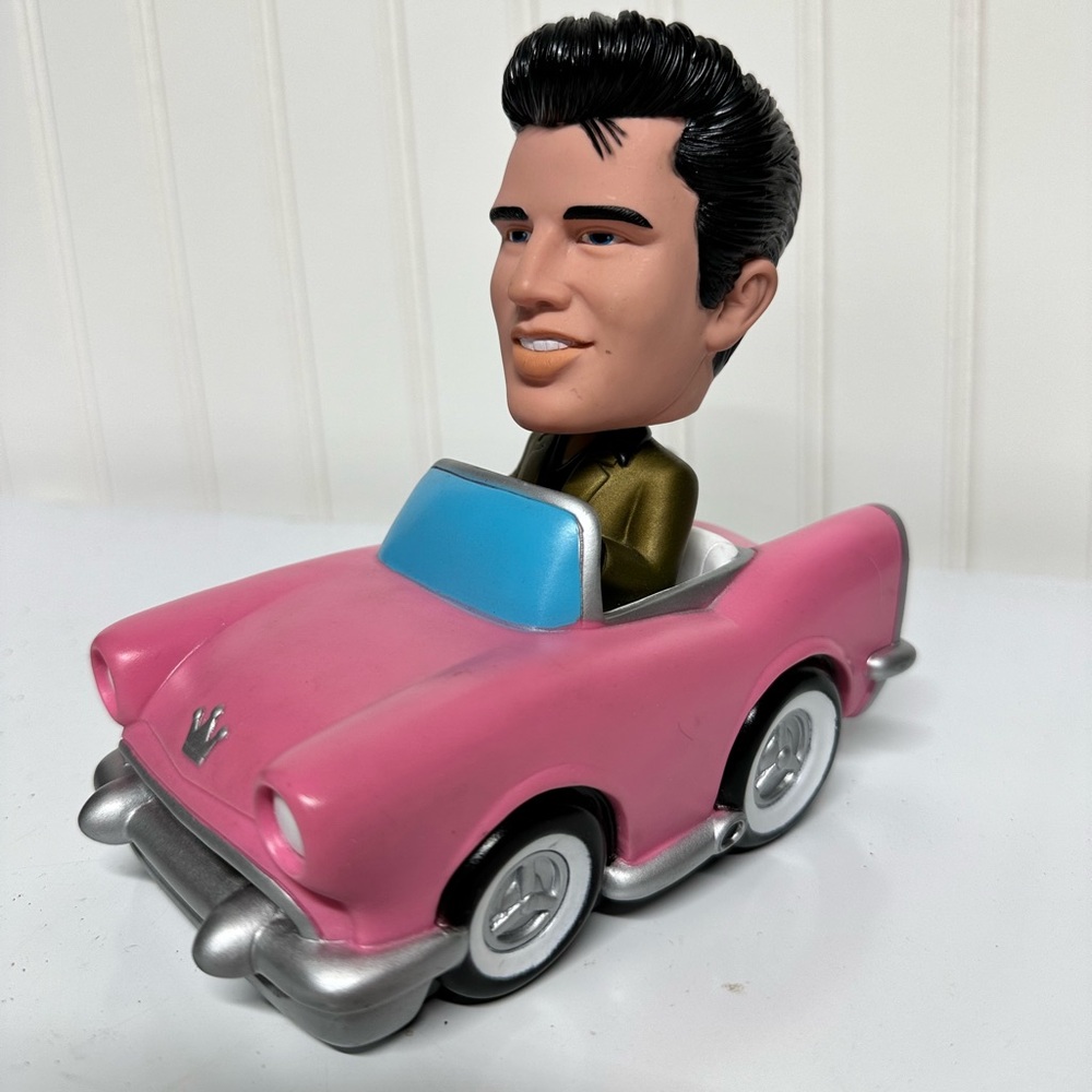 Elvis Presley Pink Cadillac Bobble Car Funko Wacky Wobbler Bobble car